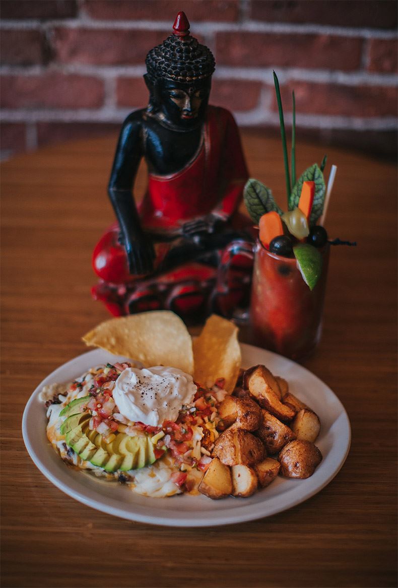 Huevos Rancheros at Blue Fox Cafe