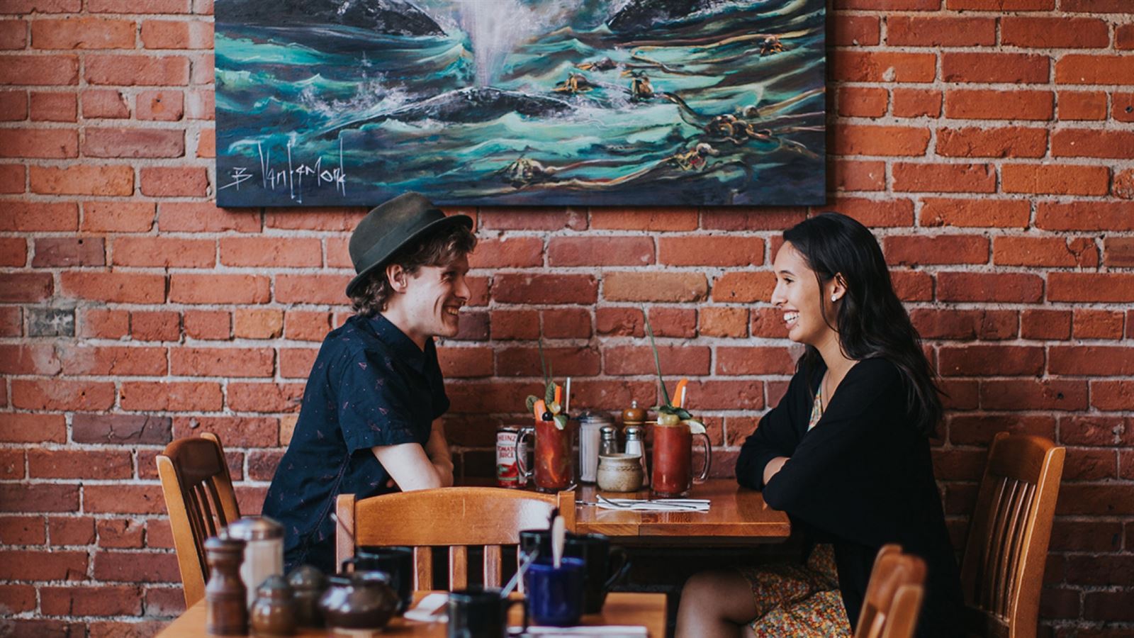 Diner corners at Blue Fox